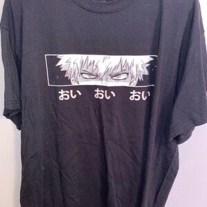 My Hero Academia Anime Black Graphic T-Shirt